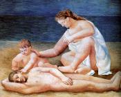 巴勃罗 毕加索 : 海边一家人